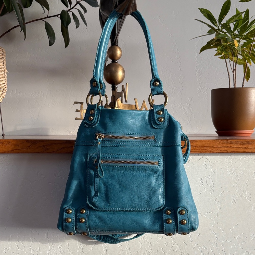 Linea Pelle Blue Handbag